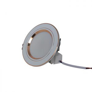 Đèn LED Âm trần Downlight Đổi màu 85/7W Viền Vàng