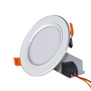 Đèn LED Âm trần Downlight 90/7W viền bạc