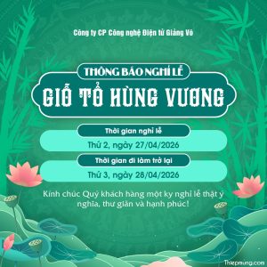 THÔNG BÁO NGHỈ LỄ GIỖ TỔ HÙNG VƯƠNG 10-3 ÂM LỊCH